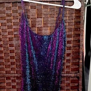 Fashion Nova Metallic Dress